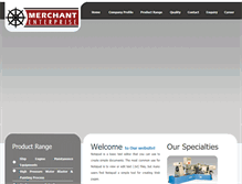 Tablet Screenshot of merchant-enterprise.com